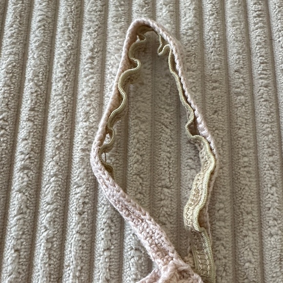 Women’s Beige Crochet Tank Top With Built-in Cami in Size XL - Picture 9 of 12